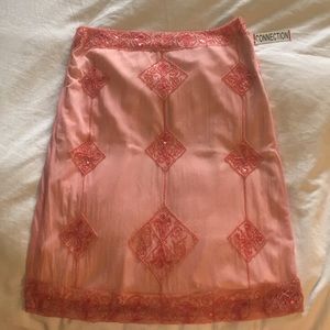 Tube embroidered dress